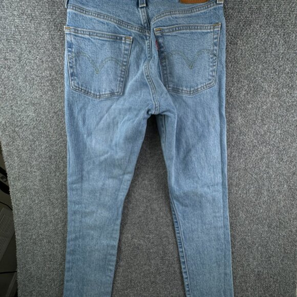 Levis Premium Women Jeans 501 S Button Fly Denim Big E Cotton 25x28 Ladies Light - Picture 12 of 16